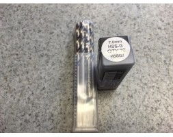 Hss twist drill bit "ground" 7mm (pack 10)