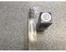 Hss twist drill bit "ground" 7mm long reach (pk 5)